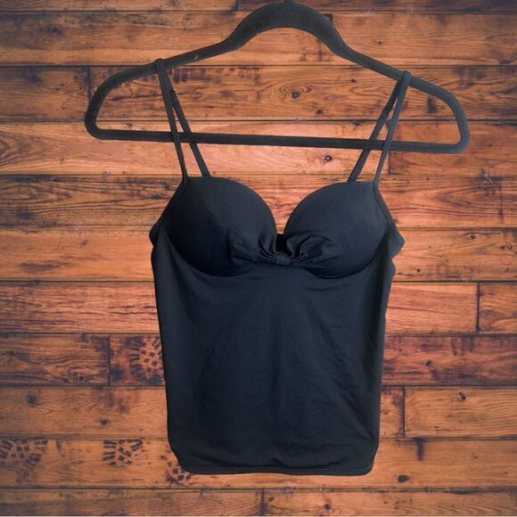 5 for $25🔥Apt. 9 Black Tankini Swimsuit Top Size 8 - Picture 1 of 5